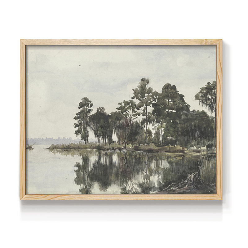 Paysages rétro-CCLIV - reproduction encadrée, H 8 po x l 10 po, Naturel