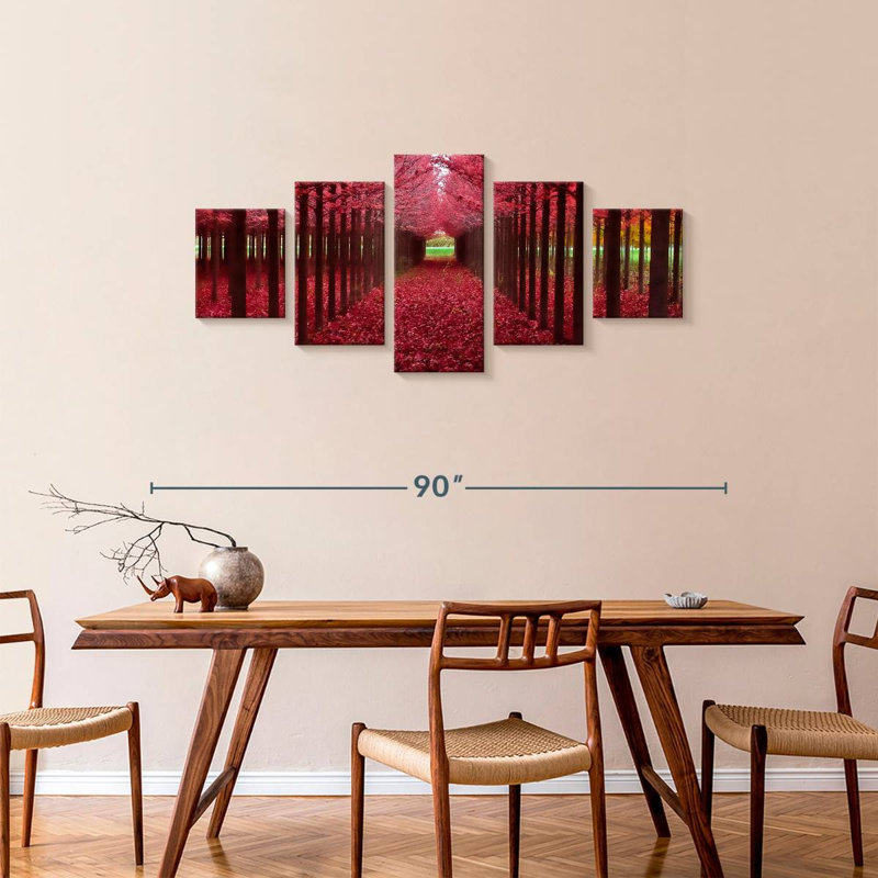 Red Forest, 34" H x 74" W