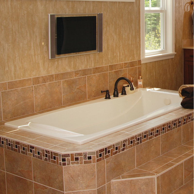 Charlotte 72'' L Bathtub, Biscuit, Polished Chrome