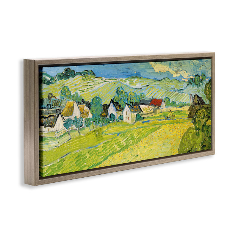 Cadre flottant Classic Classic, conçu par Vincent Van Gogh, H 11 po x l 25 po, Cadre flottant orme Montalcino