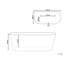 Mahone 1700mm x 790mm Corner Soaking Bathtub