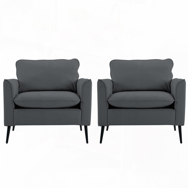 Fauteuil d'appoint en similicuir, fauteuil Clue, Gris clair