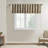 Faux Silk Embroidered Window Valance Tan 50X18"-615764507