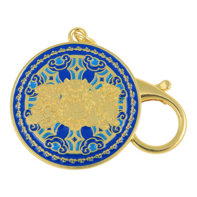 Porte-clés amulette Trois gardiens célestes