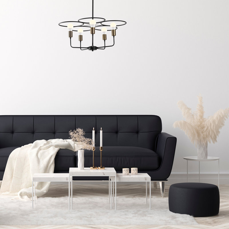 Benjy 5 - Light Geometric Chandelier