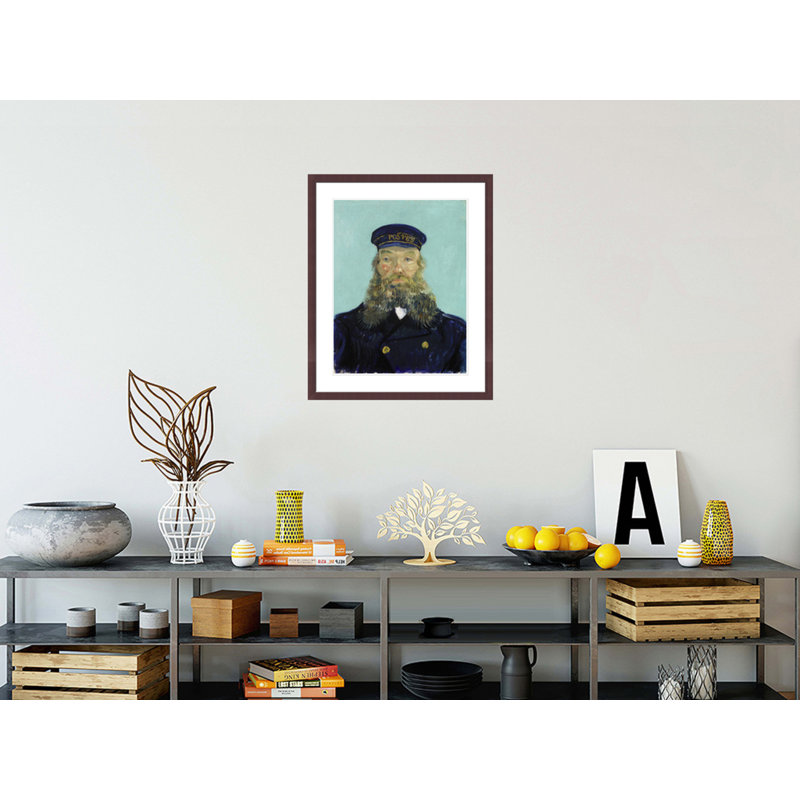 Portrait of Postman Roulin par Vincent van Gogh, impression giclée sur cadre, H 28,7 po x l 23,5 po