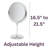 Kegler 9" Tabletop Magnified Makeup Mirror-241584342