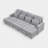 3-Piece 110.2'' Upholstered Chenille U-Shape Sectional-1239558026