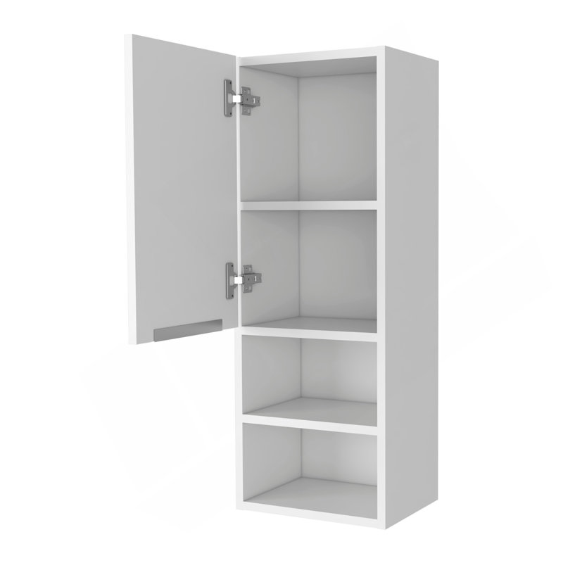 Milwaukee Medicine Cabinet, Two Shelves, Single Door Cabinet, Two Interior Shelves, White