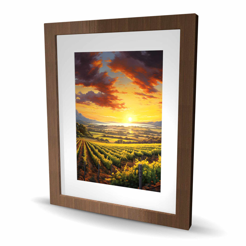 Time to Sleep - Livingroom Mountains, reproduction encadrée, H 20 po x l 16 po, Brun