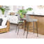 Glasscock Upholstered Counter Stool with Metal Frame-920174961