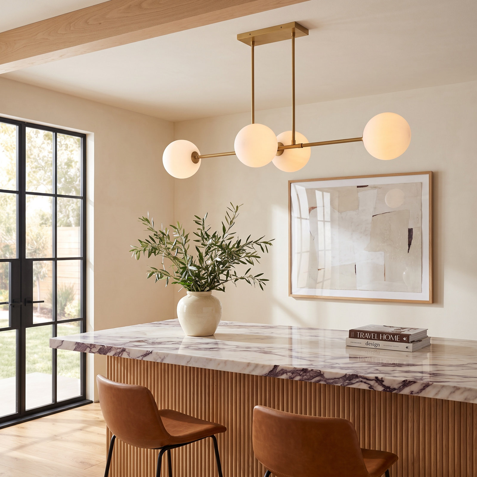 Luanda 4 - Light Pendant, Aged Gold