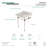 Kingston Brass Templeton 30-Inch Carrara Marble Vanity Top with Clear Acrylic Legs (8-Inch, 3-Hole)-29273383
