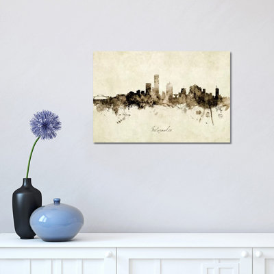 " Milwaukee Wisconsin Skyline " by Michael Tompsett Painting Print