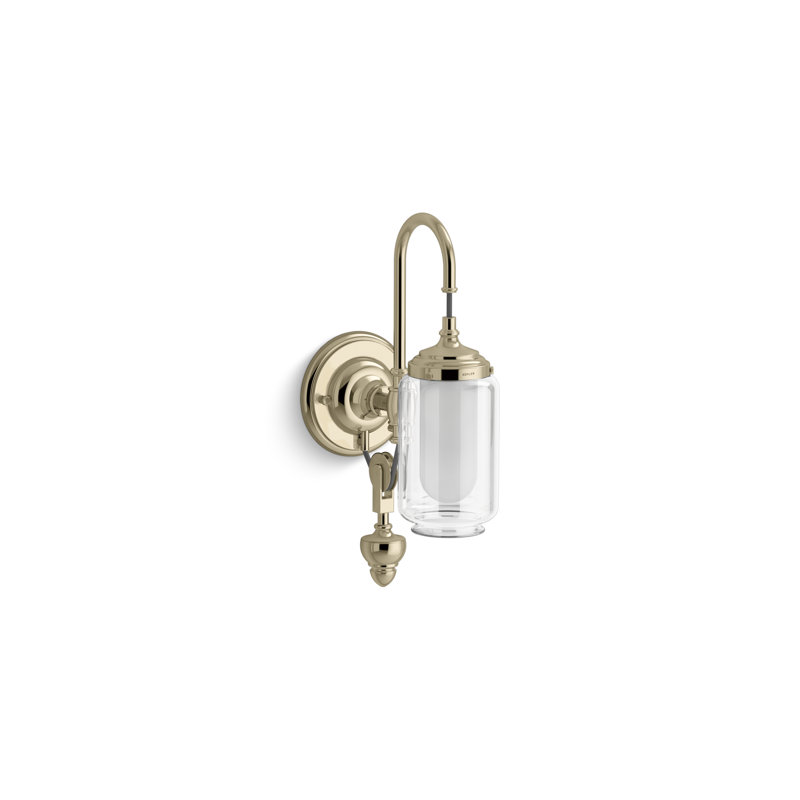 Artifacts Adjustable One-Light Sconce, French Gold