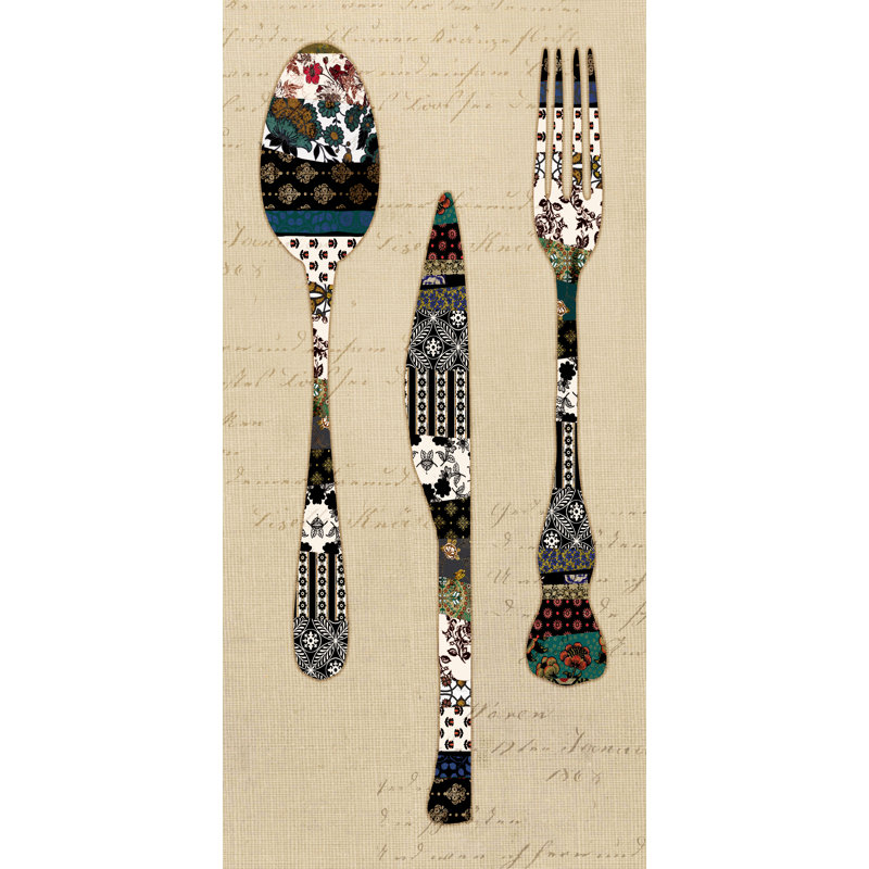 Fabric Utensils - Graphic Art Print, 122 cm H x 81 cm W, Wrapped Canvas