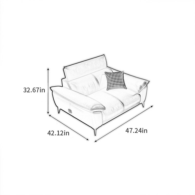 Canapé italien de luxe minimaliste italien