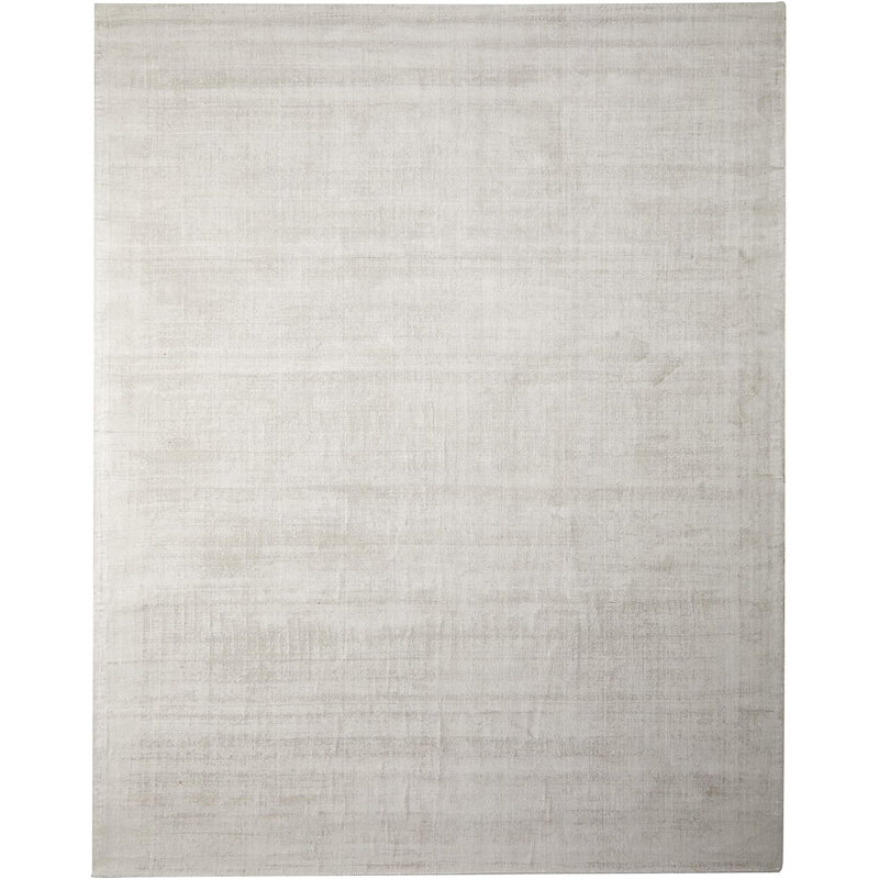 Tapis blanc touffeté à la main Jeppesen, Rectangle 10 pi x 13 pi