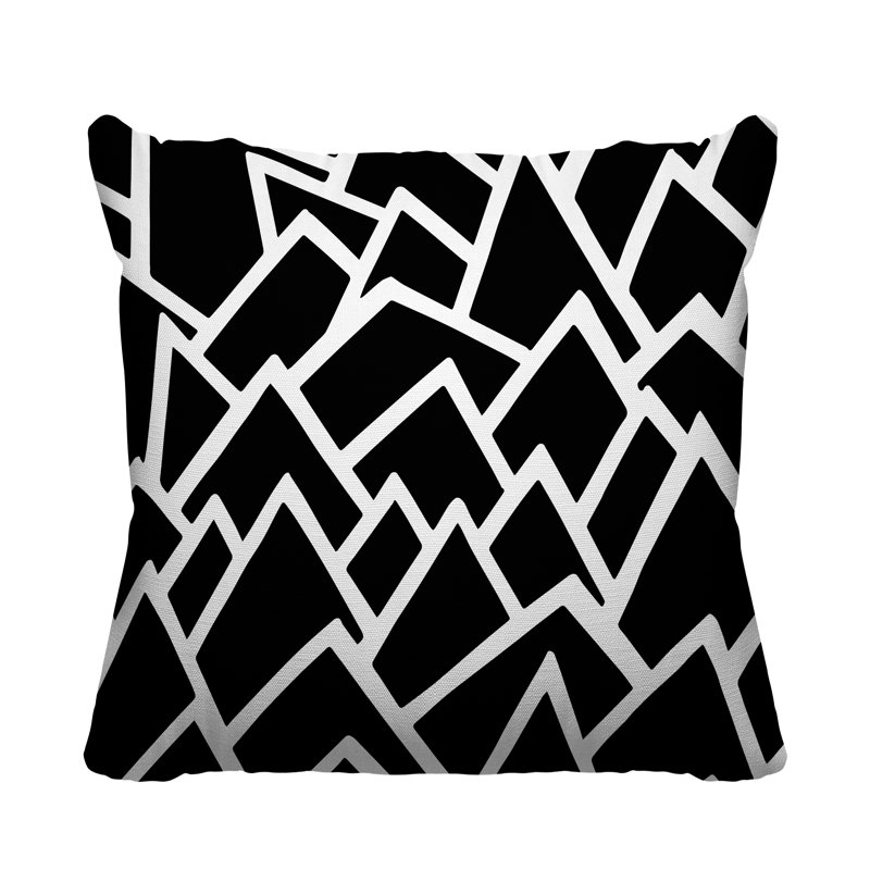 Coussin Speck, L 17 po x H 17 po, Noir