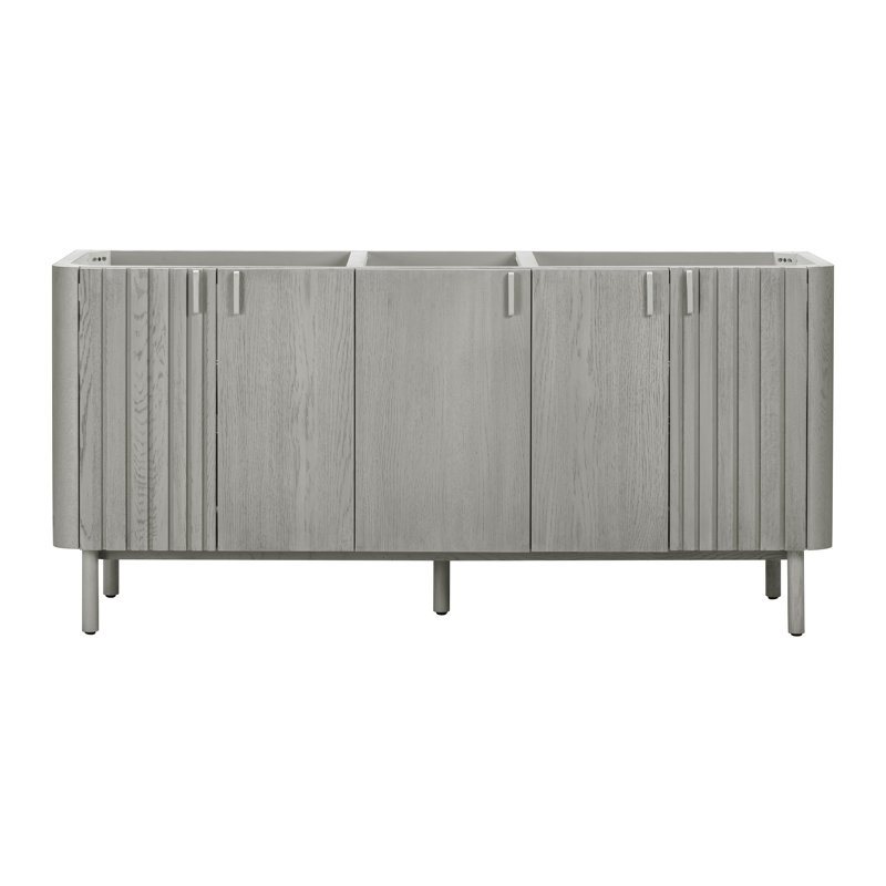 Base de meuble-lavabo double 72 po Blakely, Gris