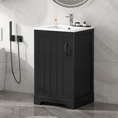 Riptide 20" Modern Bathroom Vanity with Ceramic Sink and High-Quality MDF Construction