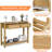 Rattan Console Table With 2 Drawers