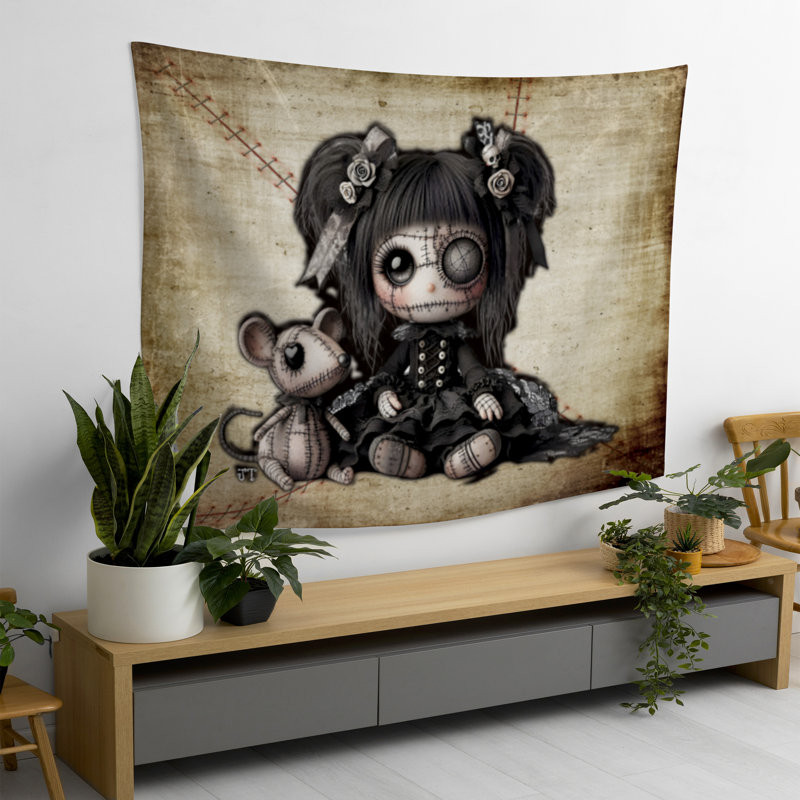 Tapisserie kaki Little Friends, H 60 po x l 80 po