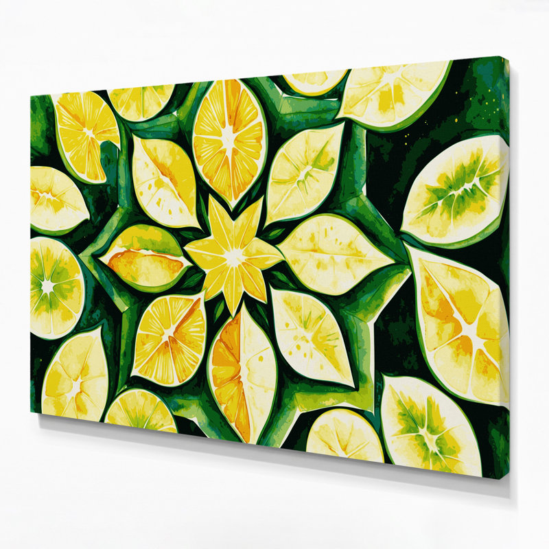 Art mural sur toile carambole fruit, H 16 po x l 20 po