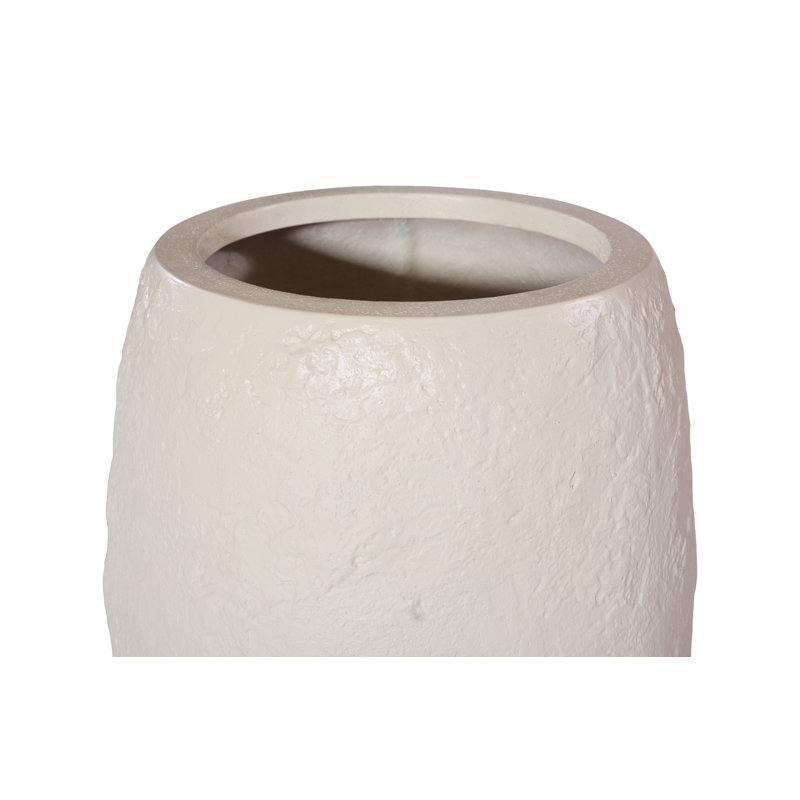Pot à fleurs Aera, blanc cassé, moyen