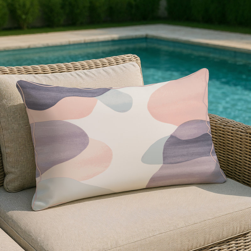 Iridescent Drift Indoor And Outdoor Throw Pillow, Rectangle 14"H x 20"W