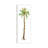 Washed Palm I by Carol Robinson - Floater Frame Panoramic Painting on Canvas-581137906-581137907