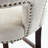 Upholstered Bar Stools Set of 2 with nails decoration-1060352951
