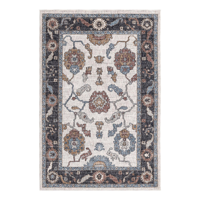 Erica Floral Indoor Rug, Rectangle 4' x 6'