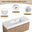 Ensemble de meuble-lavabo mural simple 47 po Tymiesha