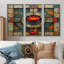 Chilmark - ensemble d'art mural tulipe-108458337-108458342