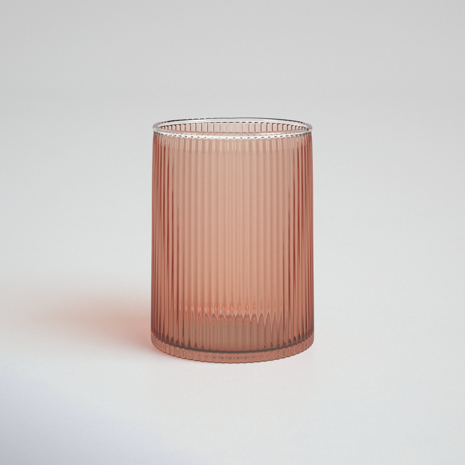 Brigida Handmade Glass Table Vase, 5.50" H x 4.00" W x 4.00" D