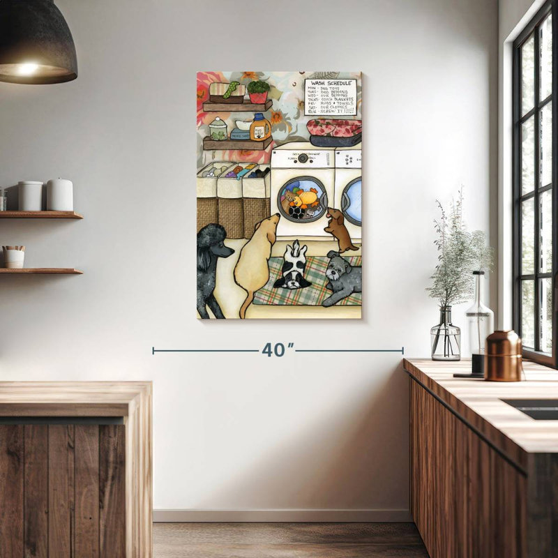 Brampt Wash Schedule, 39" H x 26" W