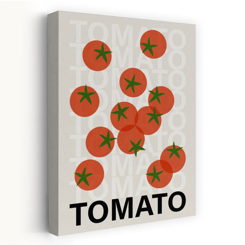 Fresh Red Tomatoes by Paulina Budka - Wrapped Canvas Print, 60.96 cm H x 40.64 cm W