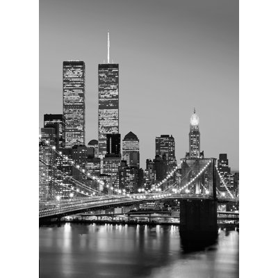 Manhattan Skyline at Night 2.54m x 183cm Wall Mural