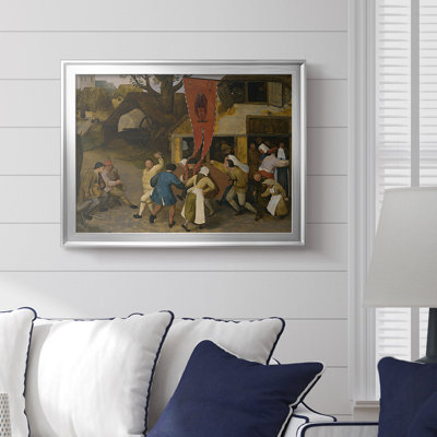 La danse paysanne (détail: fond de taverne) - Pierre Bruegel l'Ancien - Toile tendue avec châssis, c. 1569