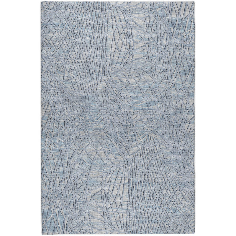 Tapis à poils longs fantaisiste Premium, Bleu, 10 pi x 14 pi