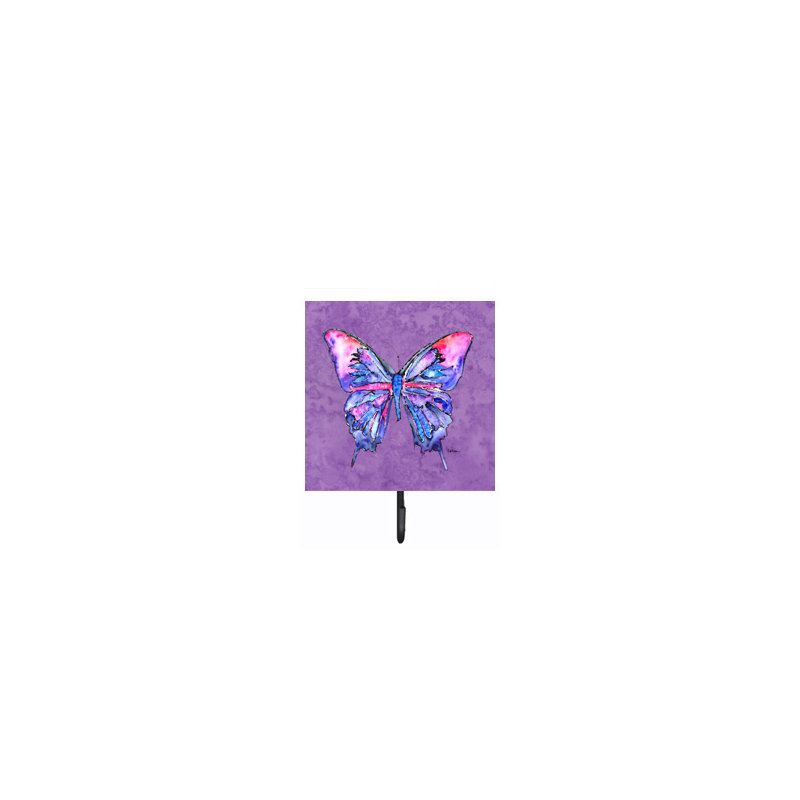 Crochet mural papillon, Mauve