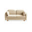 Causeuse-coussin beige standard en polyester