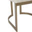 2 chaises de salle à manger, structure métallique en or antique, siège rembourré crème, chaises d'appoint séduisantes de 21 po, structure dorée, décor de cuisine moderne