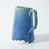 Approx. 7.5 Inches High Green-Blue Pitcher (3.9" Opening)