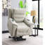 Fauteuil inclinable électrique en cuir synthétique gris clair Marsha