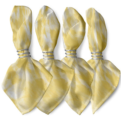 Caire Polyester Geometric Square Napkin