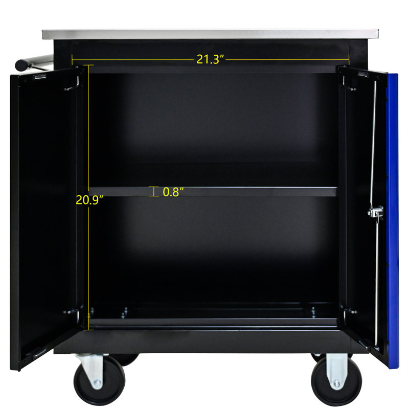 Double-Door Multi Car With 4 And Extra Storage 20 Mm Clapboard 13.51 Inch Width
