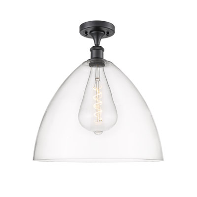 Yenesis Glass Semi Flush Mount