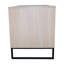 Maison de chat brun, 46,38 po x 21,77 po, 26,1 po, 76,4 lb, avec tapis à griffes, style moderne pour l'intérieur, panneau de particules + bois